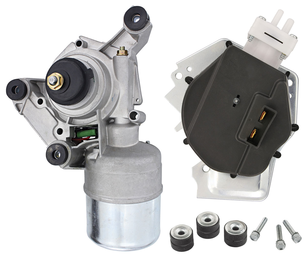 Wiper Motor and Pump, 196883 GM Cars, 2Speed w/ Recess