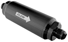 Fuel Filter, FiTech, Billet, 100-micron, Between Tank and Pump