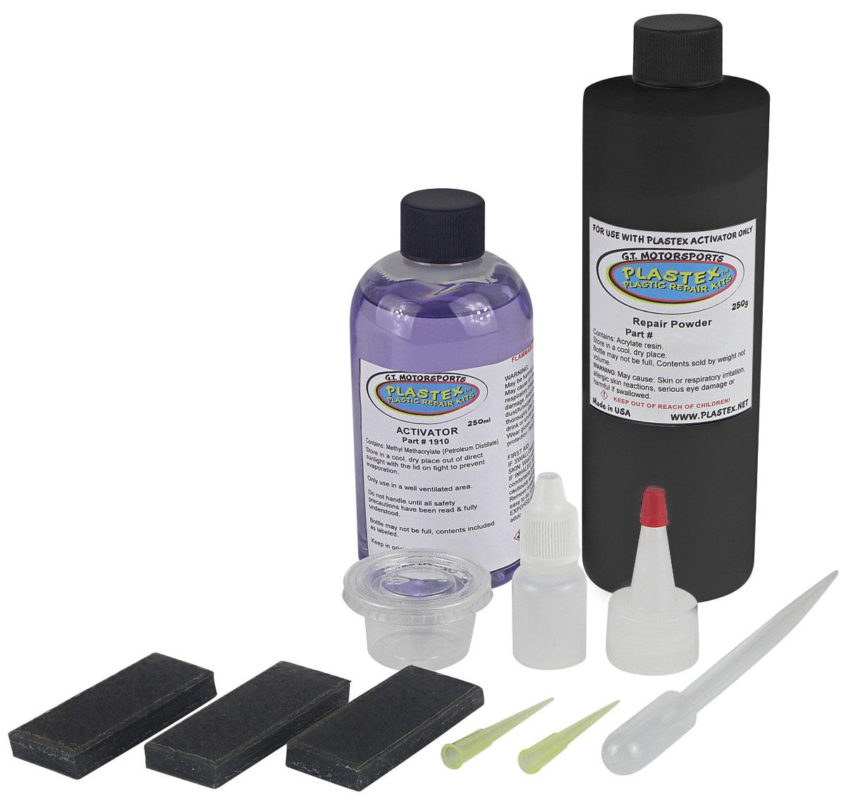 Plastic Repair Kit, Plastex, Shop Set -Black