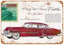 Sign, Aluminum 10"x14", 1952 Cadillac Series 60 Special
