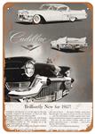Sign, Aluminum 10"x14", 1957 Cadillac
