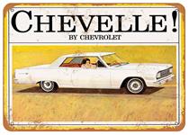 Sign, Aluminum 10"x14", 1964 Chevelle