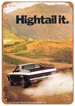 Sign, Aluminum 10"x14", 1973 El Camino Hightail