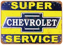 Sign, Aluminum 10"x14", Super Chevy Service