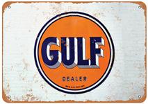 Sign, Aluminum 10"x14", Gulf Oil