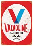Sign Aluminum 10"x14", Valvoline Racing Oil