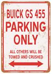 Sign, Aluminum 10"x14", GS 455 Parking Only
