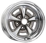 Wheel, Wheel Vintiques, 60 Ser Pontiac Rallye II, Chrome, 15x7, 5x4.75, 4.00 BS