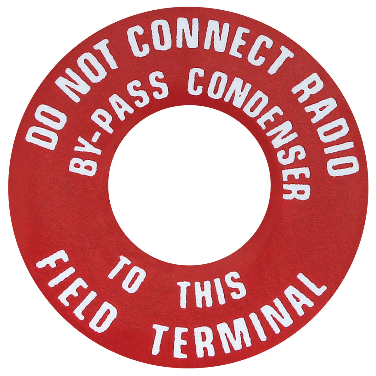 Photo of Tag, 1961-62 Skylark, 1954-62 Cadillac, 1959-63 Fullsize, Gen Warning