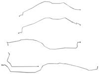 Brake Line Set, Front, 2000-02 Escalade/EXT, 2WD, W/Coil Springs, 5-Pc