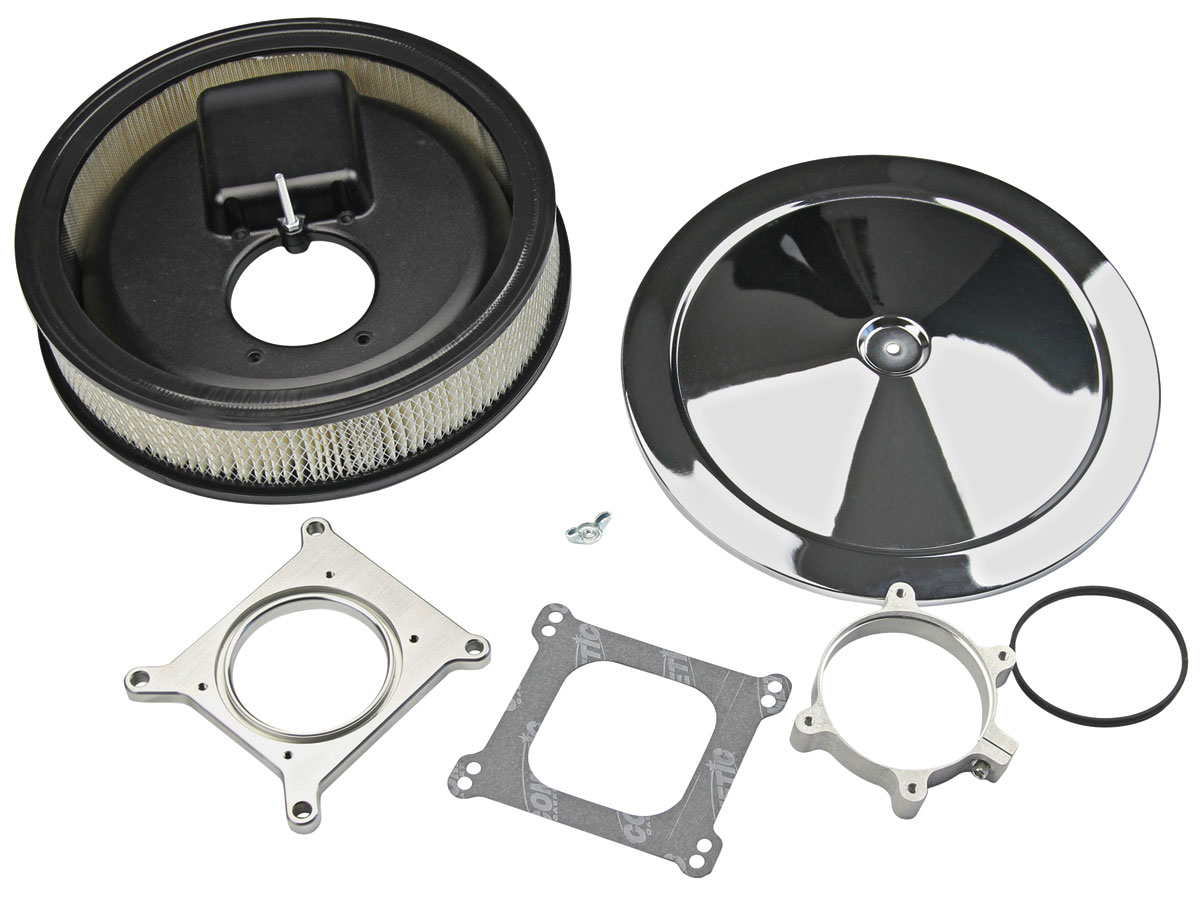 Air Cleaner, Lokar, LS 14" Classic w/ TB and 4150 Adapters
