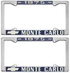 License Plate Frame, 1975 Monte Carlo