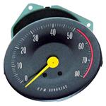 Gauge, Tachometer, 1966-67 GTO, 5100 Redline