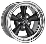 Wheel, US Wheel, Supreme Series 483, Black/Chrome Rim, 13x7, 5x4.50/4.75/5.00 BP