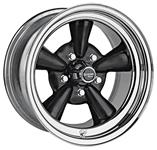 Wheel, US Whl, Supreme Srs 483, Black/Chrm, 14x6, 5x4.50/4.75/5.00 BP, 2.625 BS