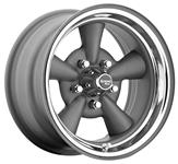Wheel, US Whl, Supreme Series 484, Gunmetal, 14x6, 5x4.50/4.75/5.00 BP, 2.625 BS