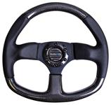 Steering Wheel, NRG, 009, 320mm, Carbon Fiber, Flat Bottom