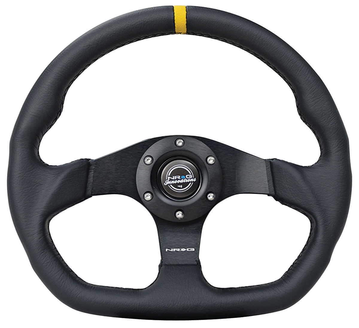 NRG FLAT BOTTOM STEERING WHEEL LEATHER