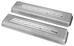 Valve Covers, Lokar, Cast Aluminum, "Classic", Finned
