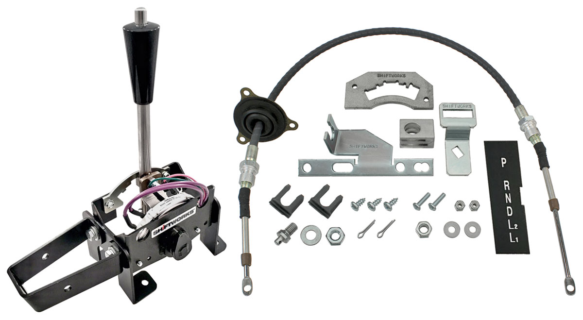 Shiftworks Shifter Conv Set, 6667 GTO/LeMans/Temp, TH350/400, 700R4