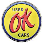 Sign, OK Used Cars, 22.5" x 22.5"