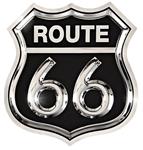 Sign, Route 66 Black 11" x 10.5"