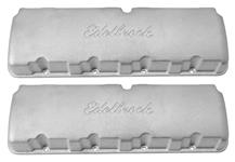 Valve Covers, Edelbrock Big Victor, Chevy BB w/405 Heads, Satin, 3.75" Height
