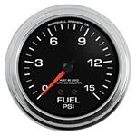 Gauge, 2-5/8" Fuel Pressure, 0-15 PSI, Mechanical
