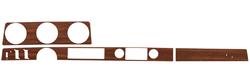 Dash Set, Woodgrain, 1972 Oldsmobile Cutlass, Convertible With Cruise Control