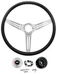 Steering Wheel Kit, 3-Spoke 1967-68 CH/EC/MC, 67-69 Corvair, Banjo Spokes