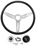 Steering Wheel Kit, 3-Spoke 1967-68 Chvll/EC/MC, 1967-72 Truck, Banjo Spokes