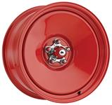 Wheel, US Wheel, Rat Rod Series 63, Gloss Red, 15x12, 4.00 BS