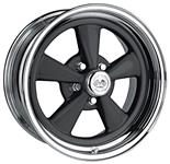 Wheel, US Wheel, Super Spoke Series 463, Black/Chrome, 15x6, 3.25 BS