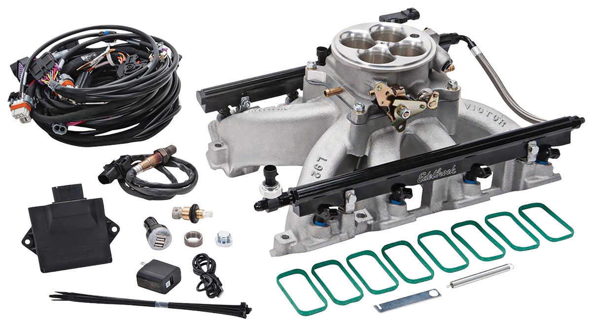 EFI Set, Edelbrock, Pro-Flo, 4150-Style, LS GEN III/IV, Rectangle Port ...