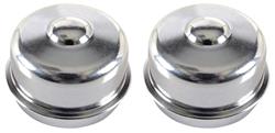 Dust Covers, Spindle Nut, 1961-72 GM, OE "Button" Style, 1-25/32", Pair