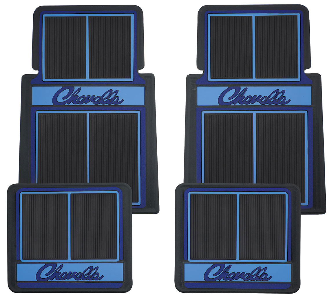 RESTOPARTS "Chevelle" Logo Rubber Floor Mats