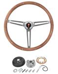 Steering Wheel Kit, Grant Classic Nostalgia, 1965-66 Bonn/Cat/GP, w/ Tilt, Wood