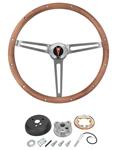 Steering Wheel Kit, Grant Classic Nostalgia, 1965-66 Fullsize, w/ Tilt, Wood