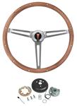 Steering Wheel Kit, Grant Classic Nostalgia, 1969-77 Pontiac, w/o Tilt, Wood