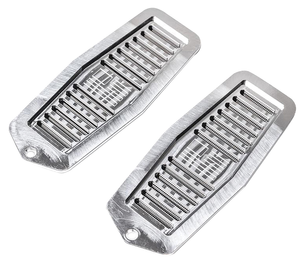 Louvers, Door Jamb Vent w/Engraved Flag, 197888 GBody, LG Billet USA