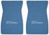 Floor Mats, Raylon, 1964-74 Metallic Silver "El Camino" Script, Front Only