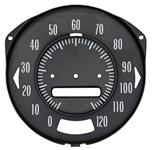 Face Plate, Speedometer, 1969-72 GTO, 120 MPH