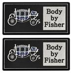 Decal pair, Door Sill Plate, 1978-88 G-Body, Aluminum Body By Fisher