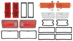 Lens Kit, Exterior, 1970 Chevelle SS, Tail, Backup, Marker, Park, W/Gasket photo