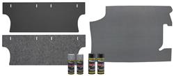 Trunk Area & Mat Restoration Kit, Vinyl, 1967 Chevelle, Black/Gray Houndstooth