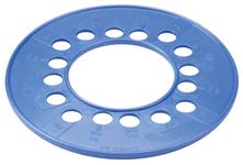 Bolt Pattern Template, Wheel Circle, 4 Lug: 98mm/100mm/4.25"/4.5", Blue