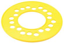 Bolt Pattern Template, Wheel Circle, 5 Lug: 100mm/112mm/115mm/120mm, Yellow