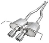 Exhaust, Cat-Back, Stainless Works, 2009-15 CTS-V Cpe, Turbo S-Tube, Perf Conn.