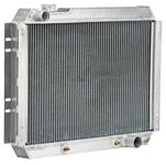 Radiator, Aluminum, Be Cool, 1966-67 A-body, MT, 26" x 21", LH Upper/RH Lower