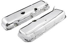 Valve Covers, 1965-72 Chevrolet Big Block, Chrome w/ Drippers